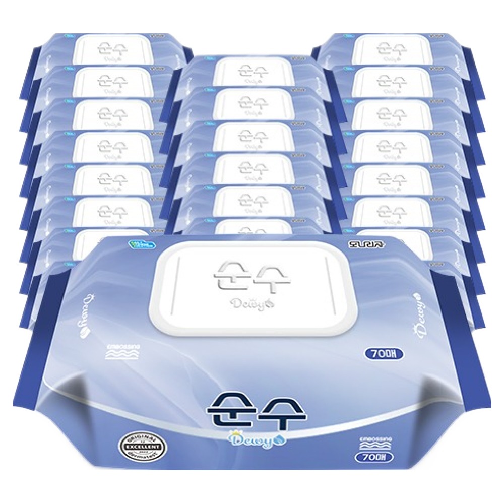 모나리자 순수 프리미엄 물티슈 캡형, 24개, 70매, 65g 19,900원