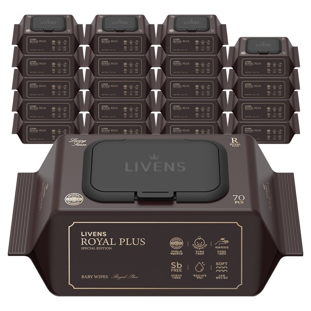 리벤스 로얄 플러스 아기 물티슈 엠보싱 캡형 23,660원