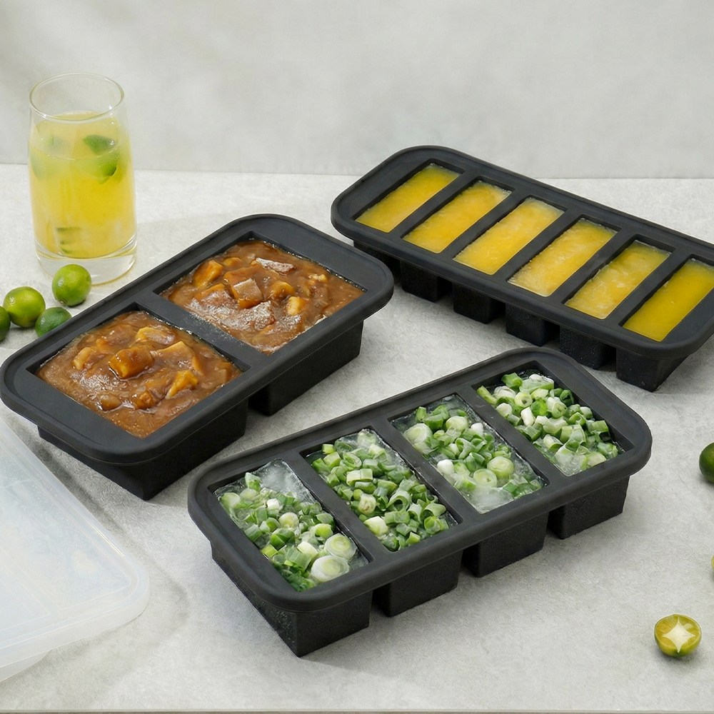 실리콘 칸칸이 아이스 큐브, 1개, 블랙 27,400원