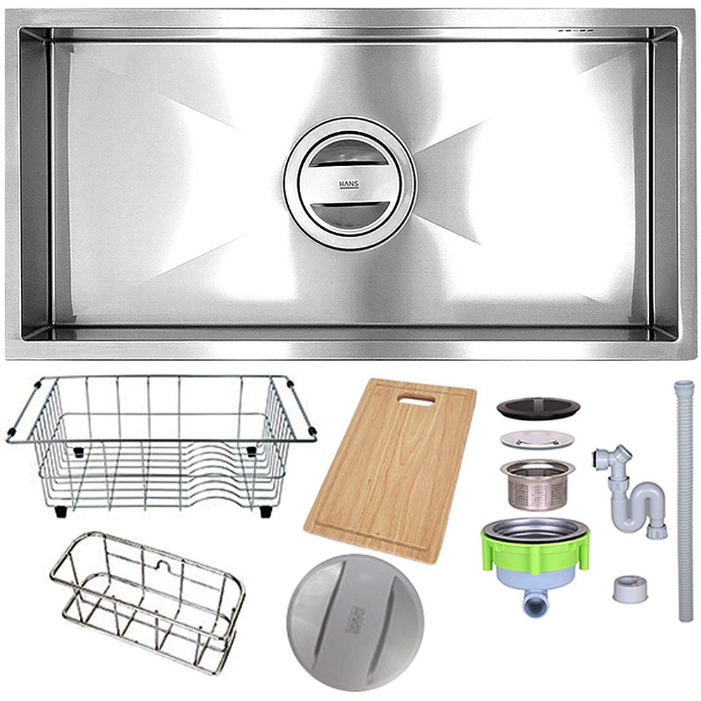 한스싱크 SQ850 코팅 사각 싱크볼 주방 씽크볼 교체 리폼, 1세트 440,000원