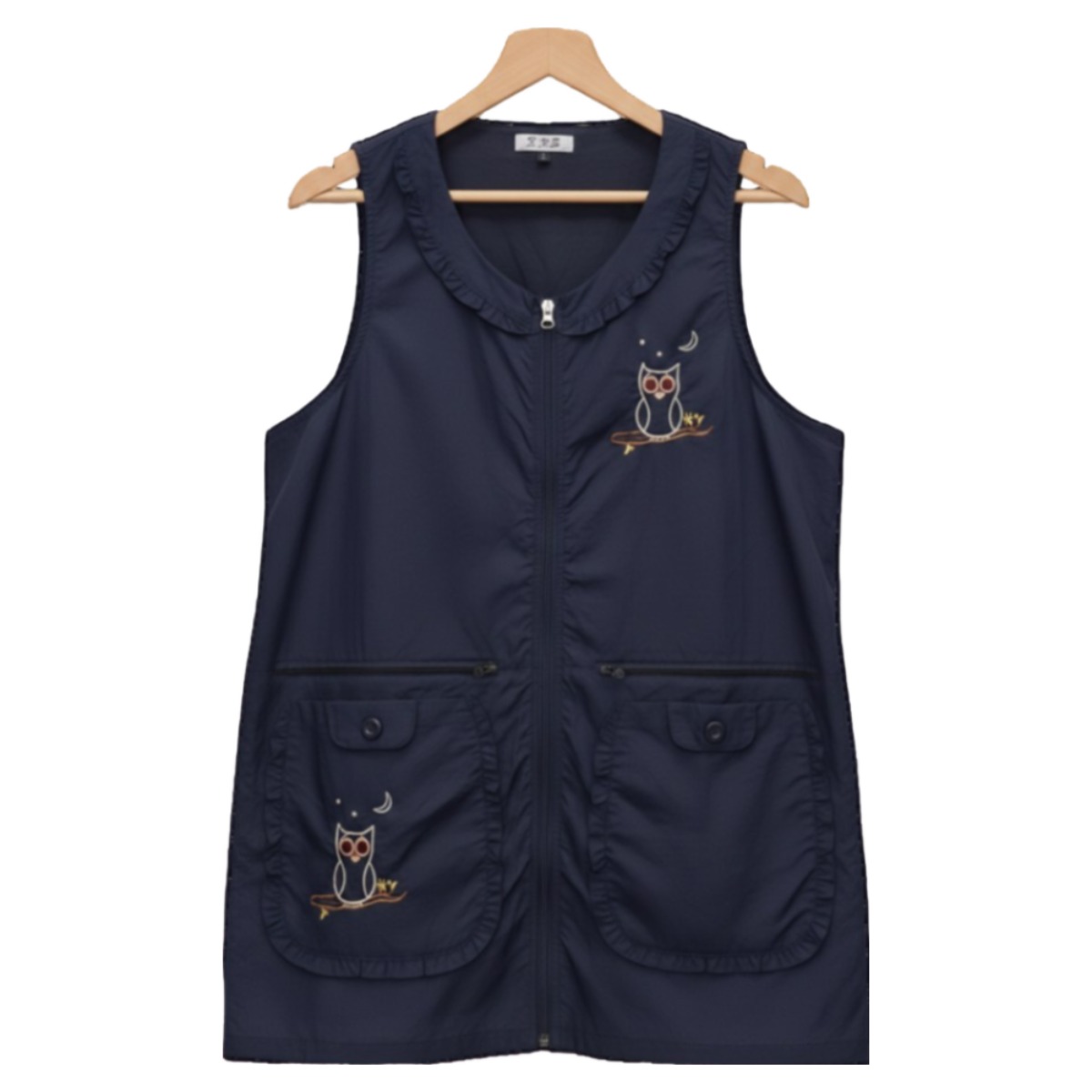 위키란쥬 부엉이 일반 지퍼 앞치마, 곤색 15,700원