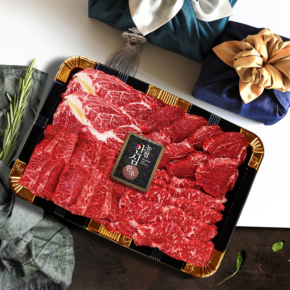 농협안심한우 1++등급 신선구이 한우 선물 세트 냉장 프리미엄, 1세트 208,900원