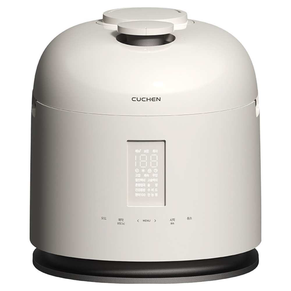 쿠첸 123 풀스테인리스 듀얼프레셔 IH 전기압력밥솥 6인용, CRT-XPD0670IEGW, 글로시 화이트 398,980원