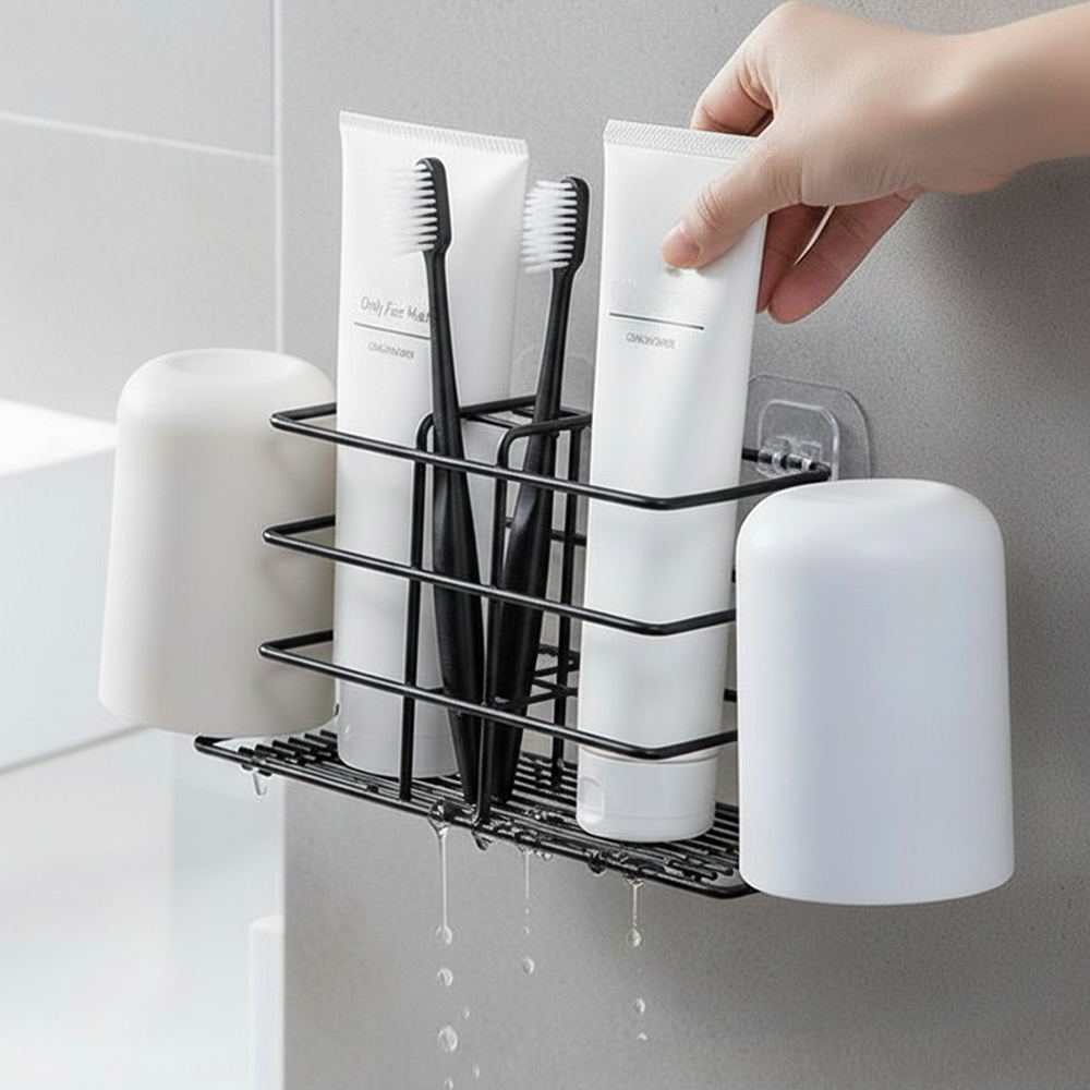 홈앤로그 습기차단 무타공 흡착 칫솔 걸이 5,700원