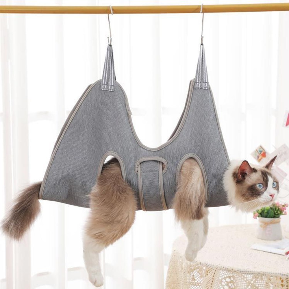 이지유 펫 셀프 미용 해먹 3세대 강아지 고양이 발톱깍기 거치대, 1개, 그레이 8,900원