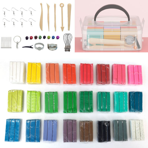 폴리머클레이 24색+공구+보관함 세트/피모 스컬피/오븐점토 12,550원