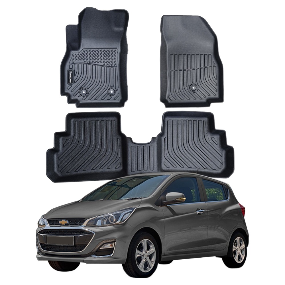 오토가드 TPE 3D 고무 카매트 1 + 2열 풀세트, 블랙, 4세대 더 넥스트 스파크 / 더 뉴 스파크 공용 가솔린 2015년 8월~2022년 8월 92,320원