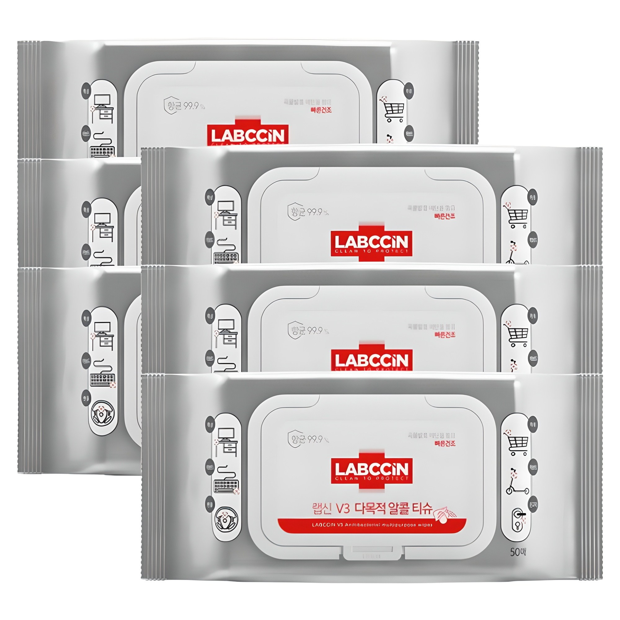 랩신 V3 다목적 알코올 티슈 캡형 18,600원