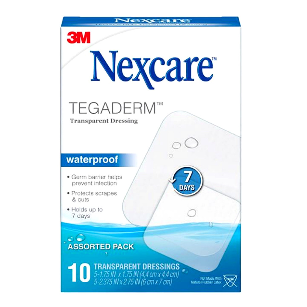 3M 넥스케어 테가덤 방수 패드 2가지 사이즈 10개입, 1박스, 무색 40,000원