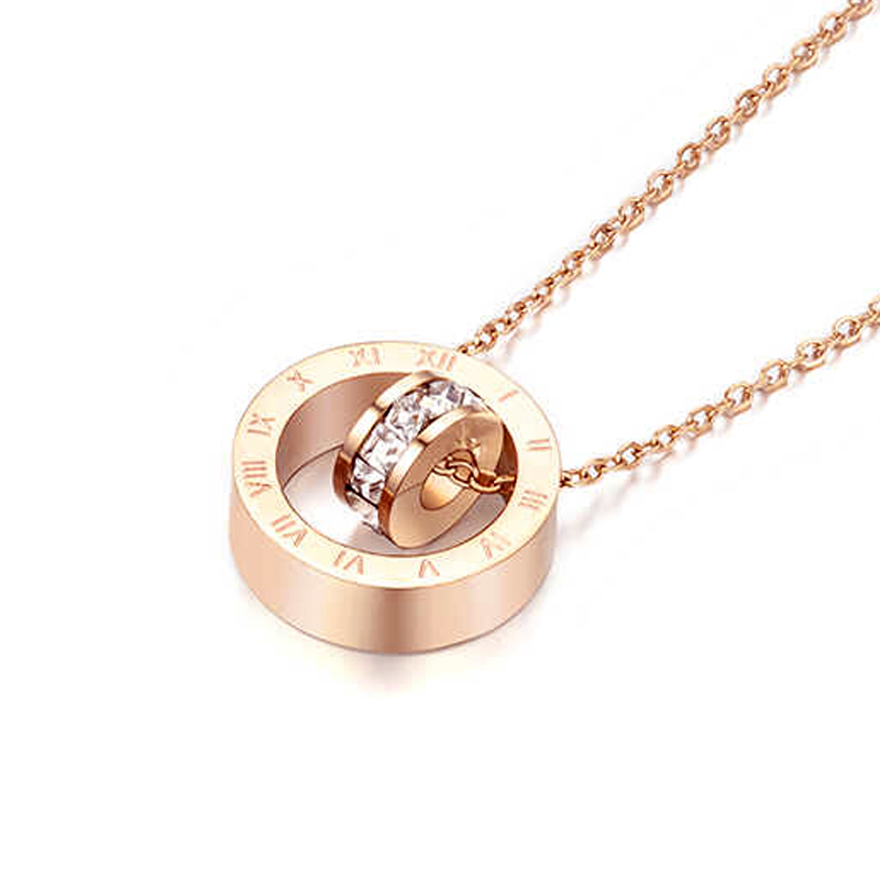 18KGP 여성용 티타늄 도금 영원한 사랑 목걸이 40,950원