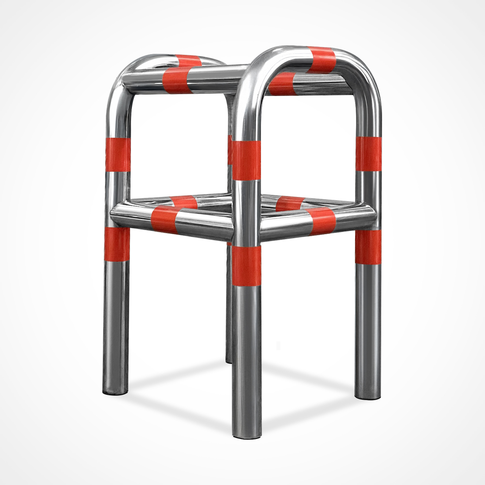 서진 스텐 소화전보호대 4방향 76파이 H1000*L600*600 / 충돌방지 주차금지 접근금지, 1개 251,600원