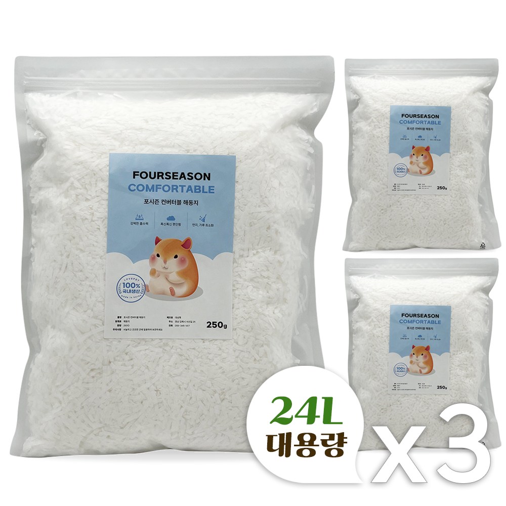 포시즌 컨버터블 해동지, 250g, 3개 22,500원