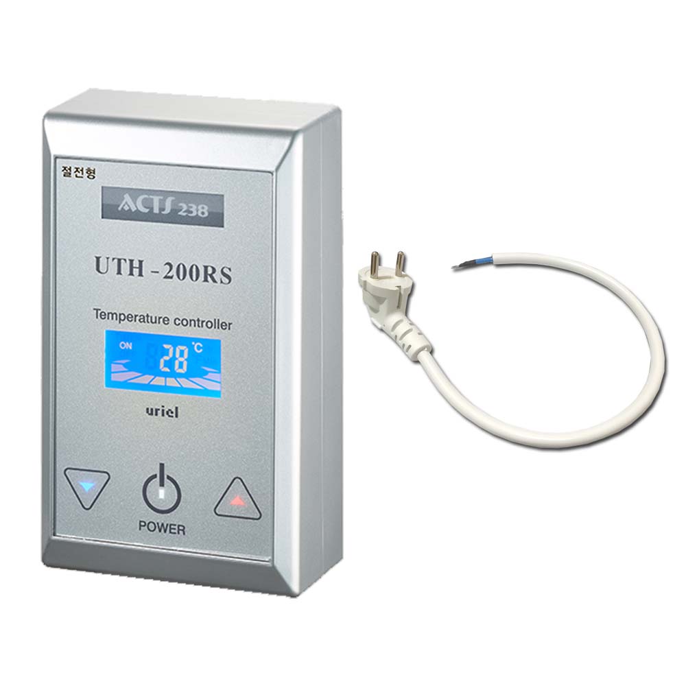 우리엘전자 난방필름 온도조절기 UTH-200RS 통신용 색상-실버 국산센서 타업체AS가능 61,800원