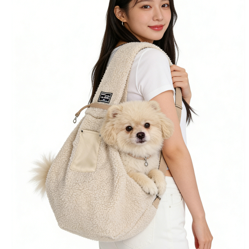 JcOuni반려동물 편안한 밀착 슬링백 이동가방, 강아지 고양이 포대기 앞가방 숄더백 11,700원