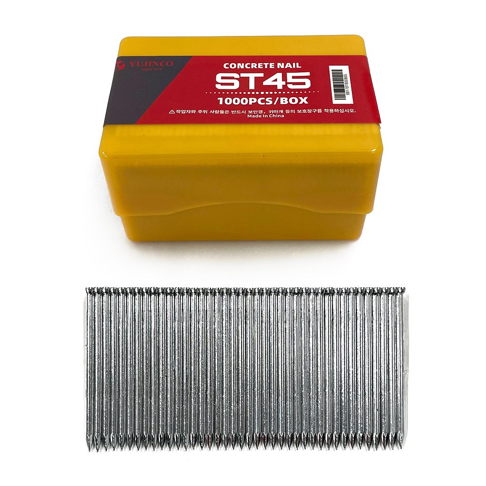 (유진코) 타카핀 ST45 T자형 에어 타카심 45mm 콘크리트용 1갑 1000발, 1개 6,500원