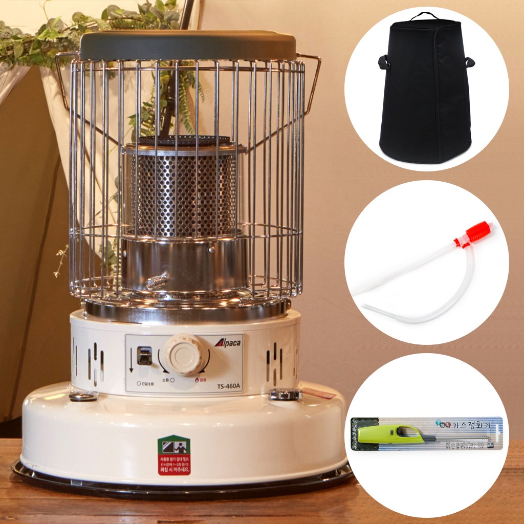 알파카 캠핑 등유 기름 히터 스토브 가방포함 심지식 석유 난로 TS-460A 228,000원