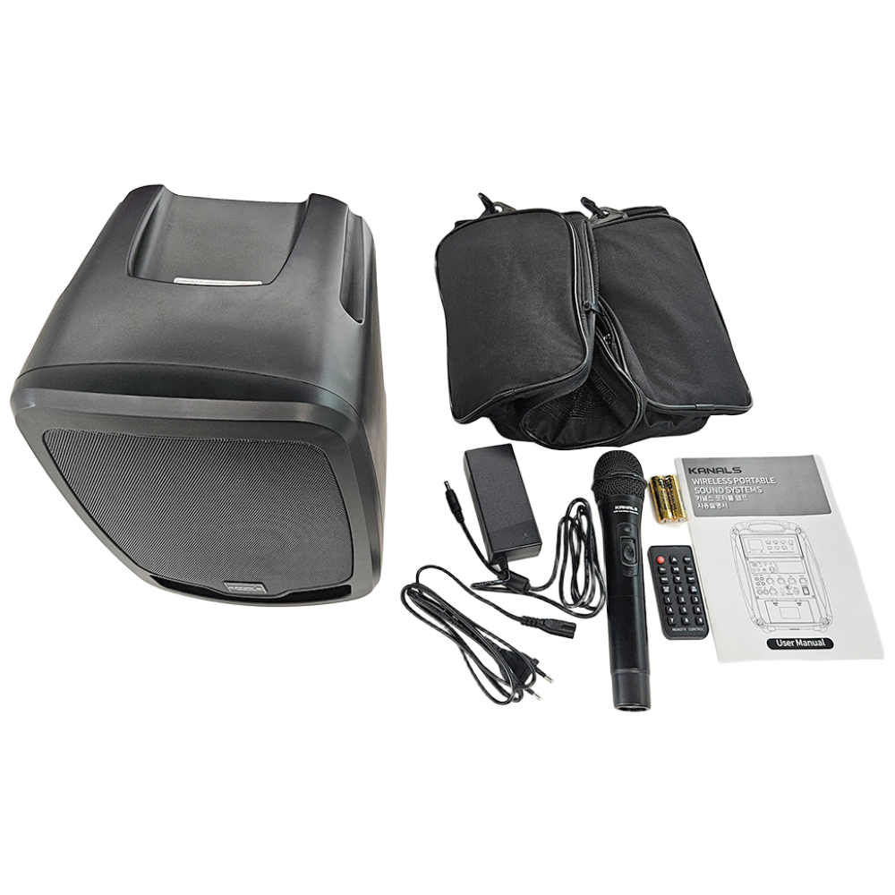 [전시/촬영상품] 카날스 AT-115BN 이동식 앰프 스피커 무선 핸드마이크 1개 최상급 399,150원
