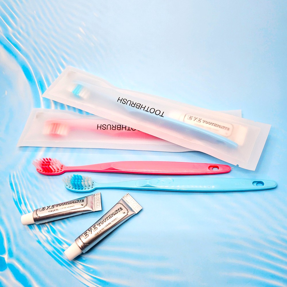 S-EV 원데이클린 개별포장 제작 트래블키트 여행용 칫솔세트 100개 21,500원