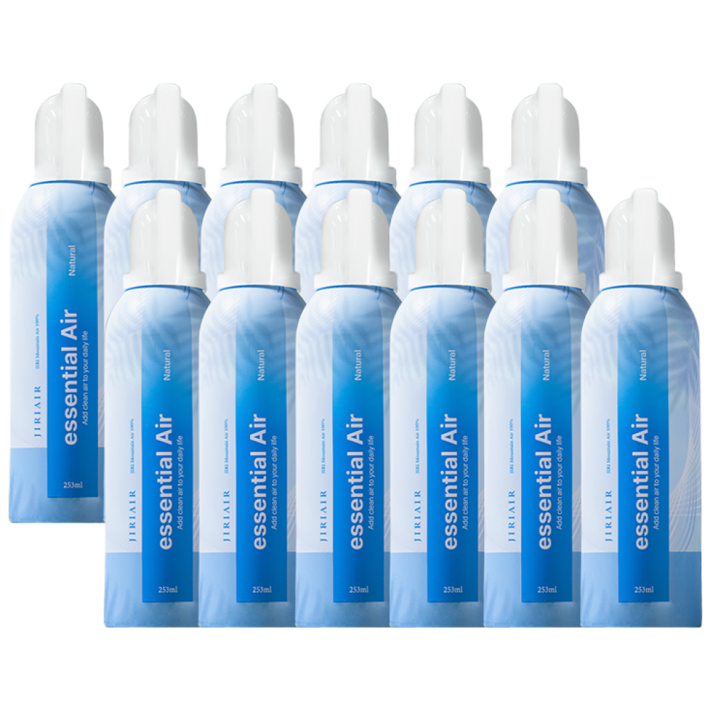 지리에어 프리미엄 휴대용 미니 공기캔 산소캔 여행용 에센셜에어 253ml, 12개 45,600원