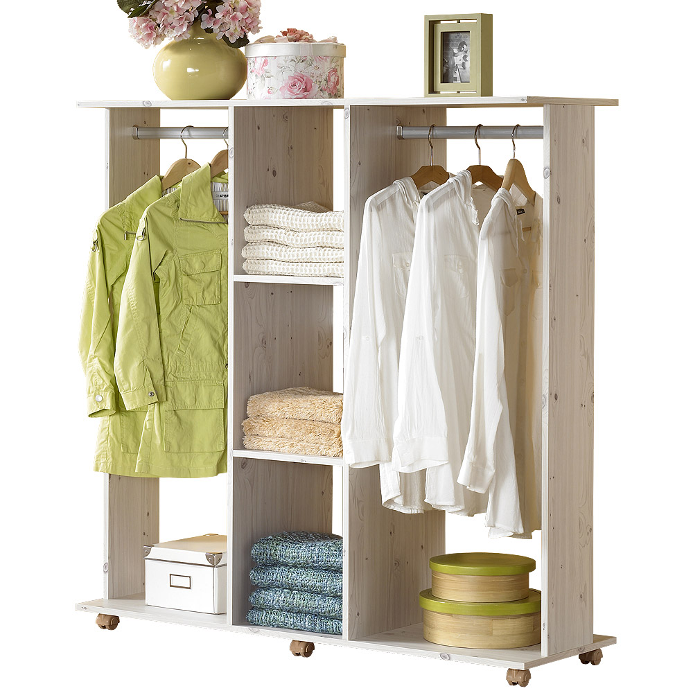 프리메이드 이동식 수납 행거 와이드형 드레스룸 행거  스탠드옷걸이 69,900원