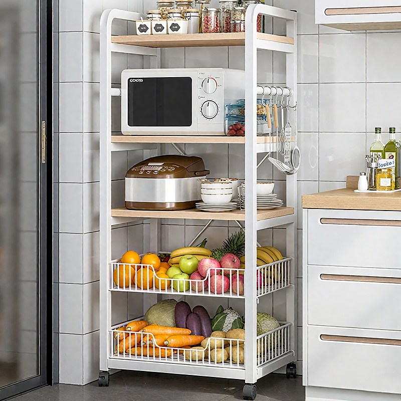 Sonipure 수납선반 전자레인지선반 주방선반 다용도 이동 금속 거치대, 흰색, 1개 48,800원