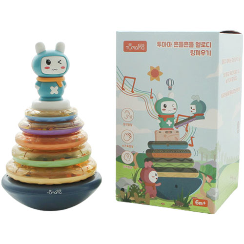 투마마 흔들흔들 멜로디 링끼우기 완구, 혼합색상, 1개 29,670원