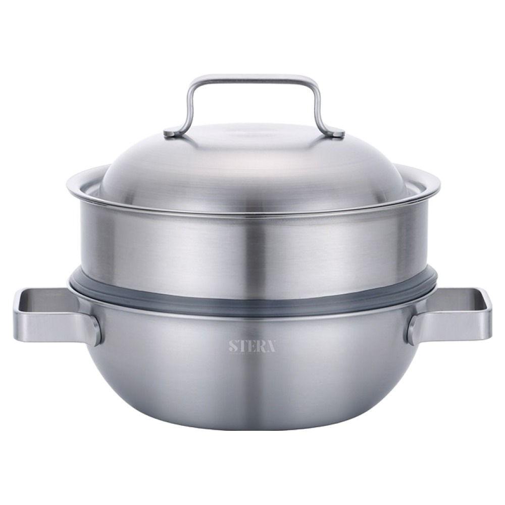 리빙아트 인덕션 쉐테른 통5중 냄비 궁중전골 + 찜기 세트 65,000원