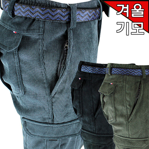 골덴카고바지 남자겨울기모바지 코듀로이 방한바지 건빵바지 29,800원