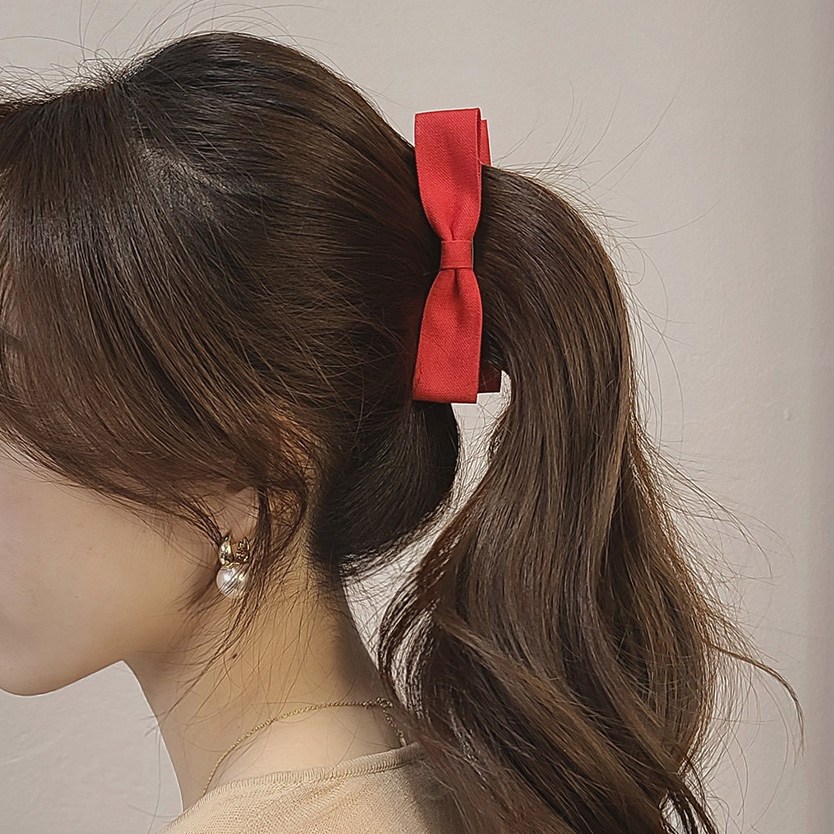 초콜리트쥬얼리 듀잇 21컬러 코듀로이 비비드 심플 리본 바나나핀 9,900원