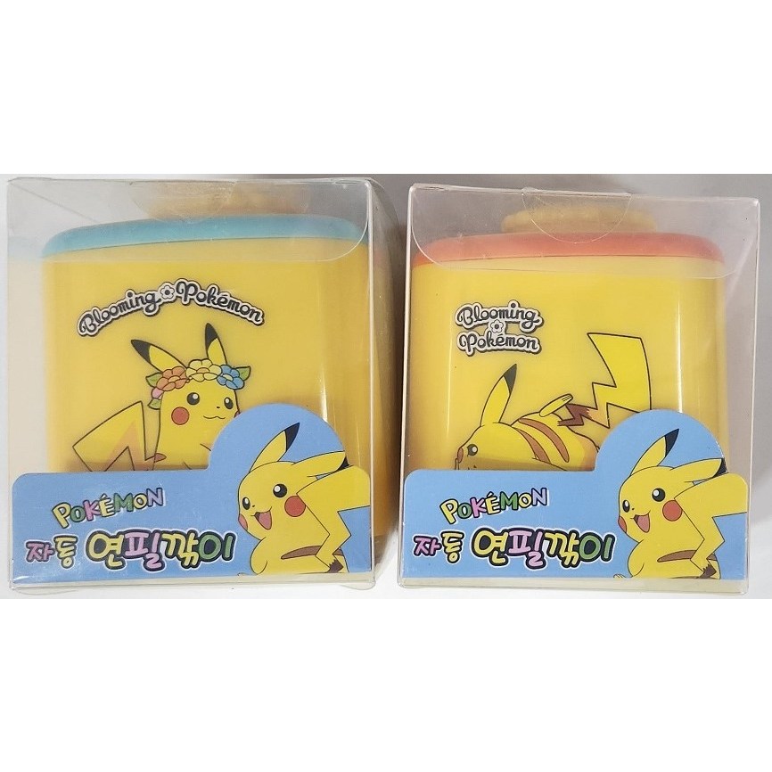 포켓몬 자동 연필깎이 미니연필깎이 자동 랜덤 AA 1.5V 2개 건전지별매 휴대용 유치원 초등학교 어린이 선물 학용품 피카츄  필박스 8,000원