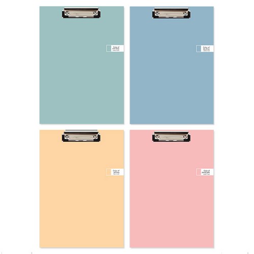 톡톡팬시 CMYK 컬러 클립보드 A4 4종 세트 39,800원