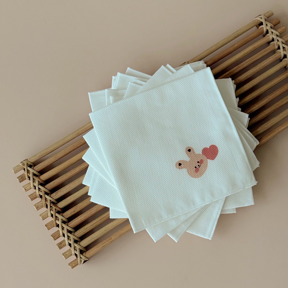 돗투돗 돗하트 무형광 가제손수건 10장 세트 12,900원