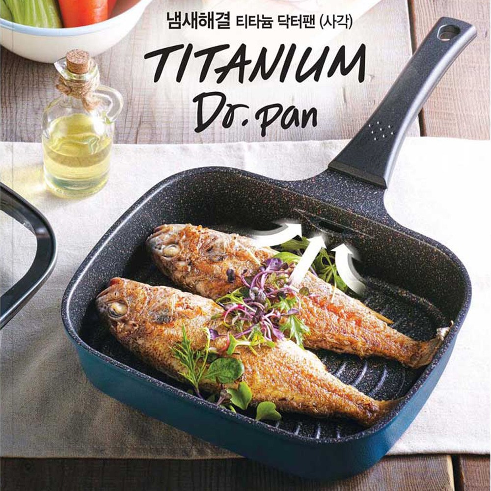 키친플라워 냄새해결 매직홀 사각팬 NY-3232 생선구이 코팅팬 36,700원