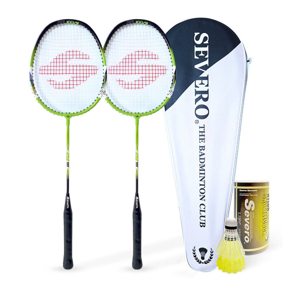 세베로 배드민턴 라켓 스피드100 2p+풀커버+셔틀콕2P 랜덤발송 17,800원