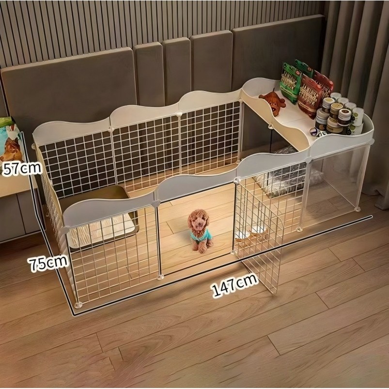 애완용 울타리 개 울타리 실내의 작은 개와 집 화장실과 가정용 울타리 고양이와 개 울타리가 있습니다 36,460원