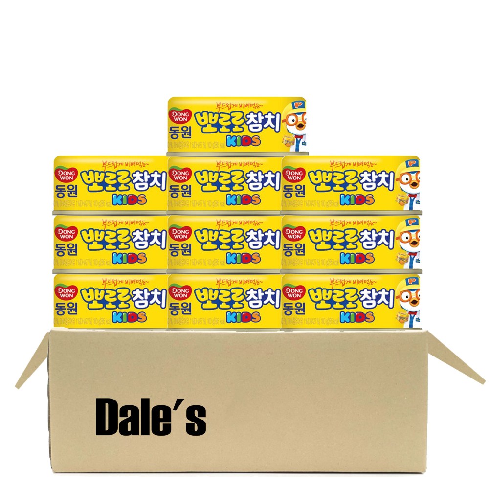 데일즈기획 동원 뽀로로 키즈 참치, 100g, 10개 22,270원