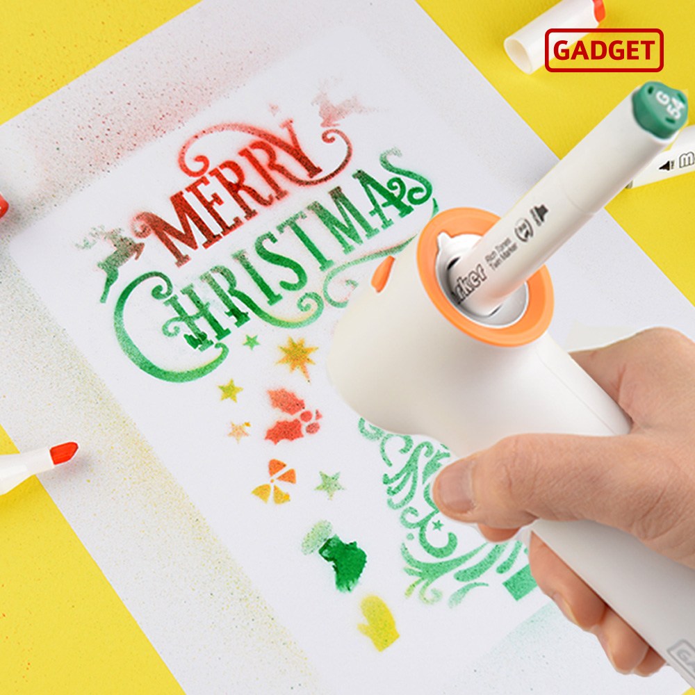 가제트 자동브러쉬펜 GAB3000(24색 마커펜+스텐실) 49,000원