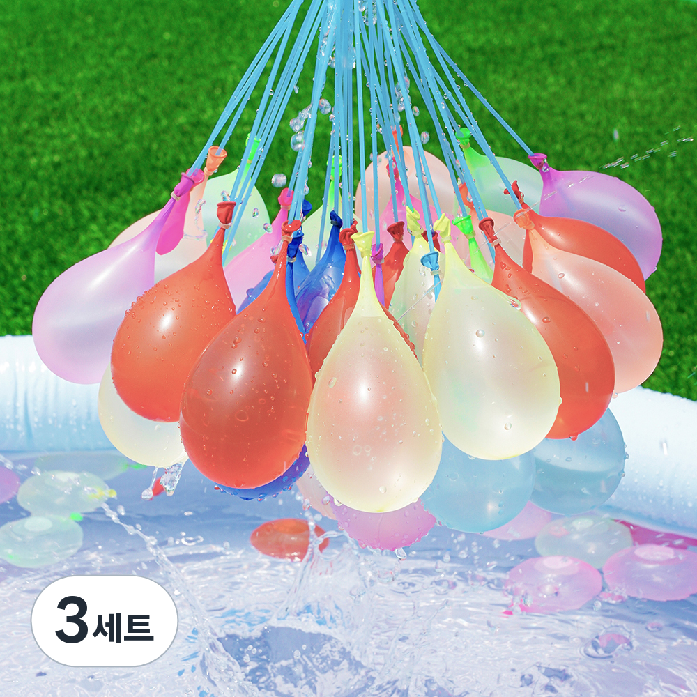 인블룸 물풍선 제조기 555개 다발 KC어린이안전인증, 랜덤 발송, 3세트 27,000원