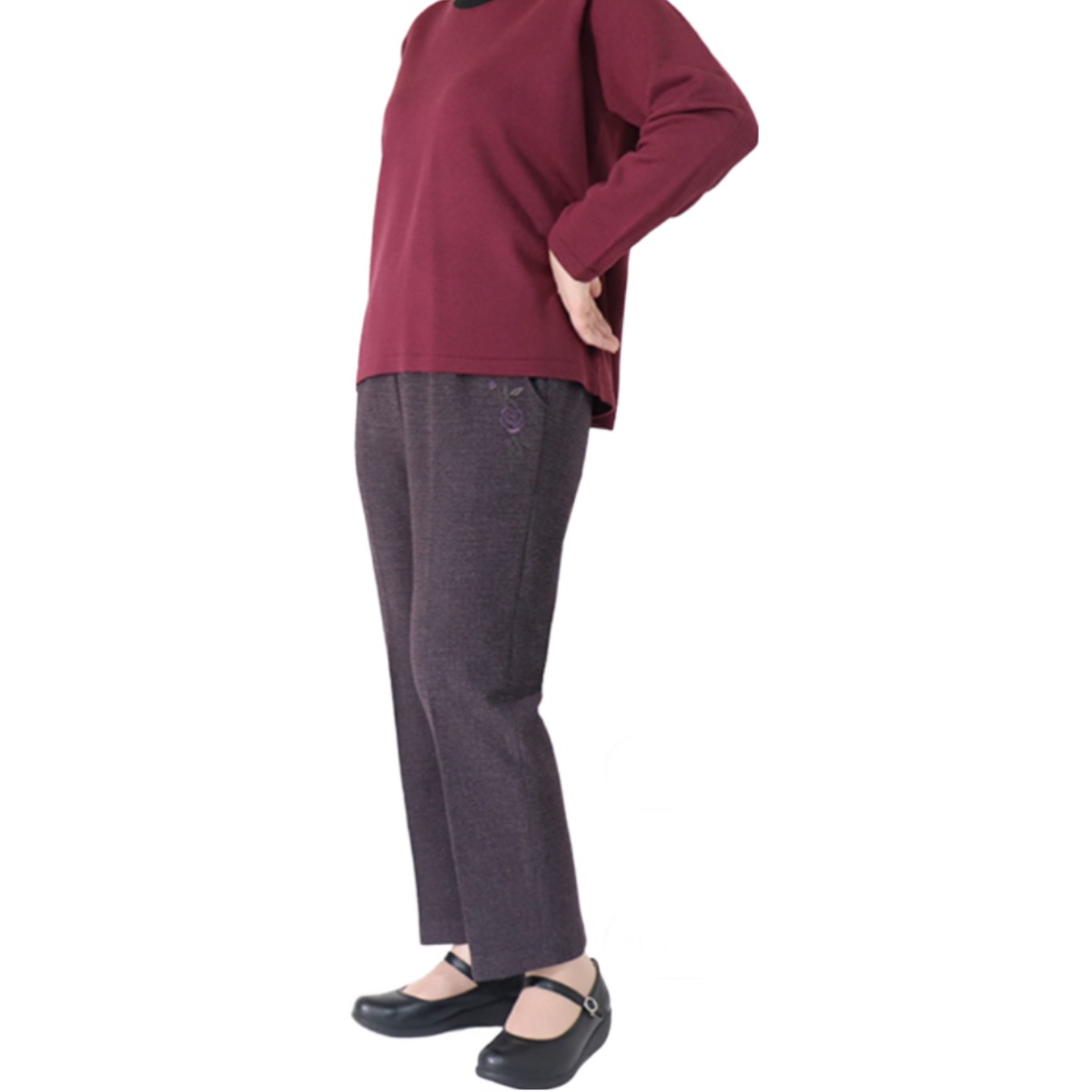 Made in Japan 허리 편한 일본 바지 미세기모처리 쌀쌀한계절 부터 봄까지 착용 부모님 생신 명절 선물 병원 외출용 50대 60대 70대 중년여성 엄마옷 할머니옷 9538 57,000원