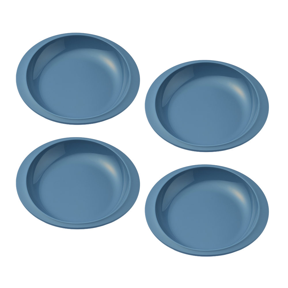 실리팟 실리콘 원형 플레이트 206 x 188 x 28 mm, 미드나잇블루, 4개, 접시 4p 39,600원