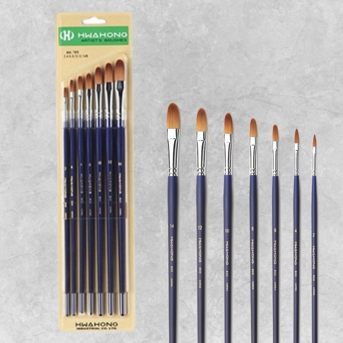 화홍 유화&아크릴 겸용붓 No.800(F) 7본조 Set 29,900원