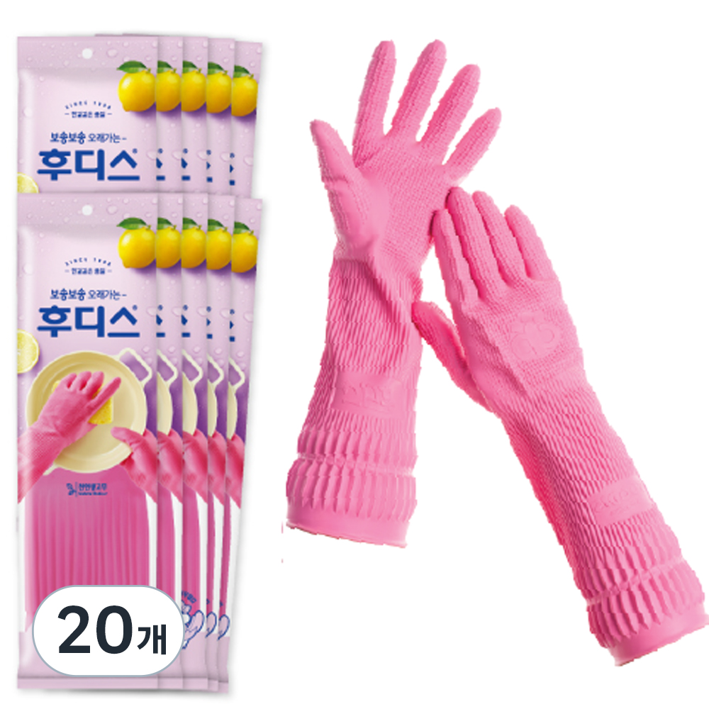 오런 후디스 고무장갑, 핑크, 대(L), 20개 35,330원
