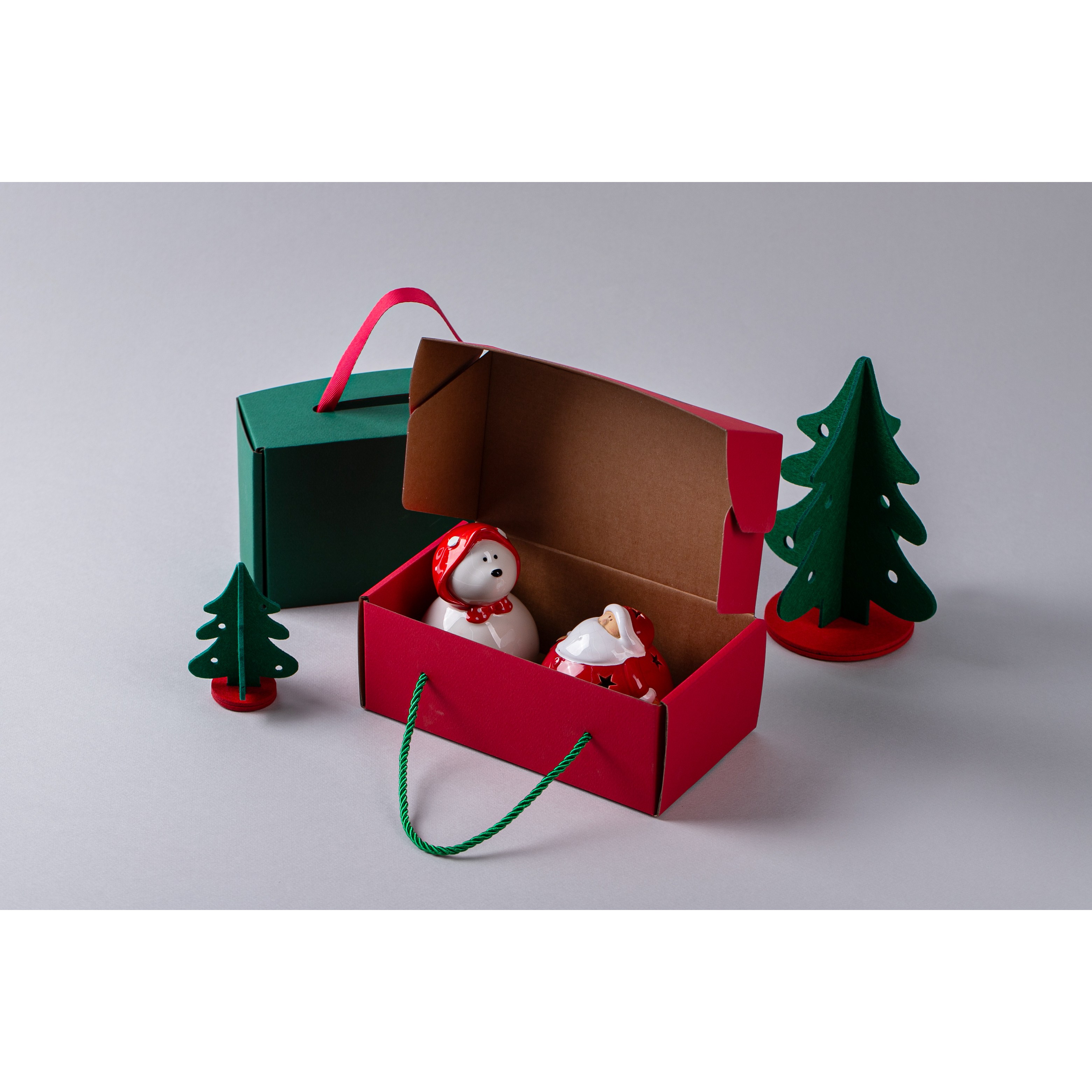 [와니유니] 컬러 일체형 끈손잡이 박스답례품포장 무지 컬러상자 칼라박스 크리스마스 선물상자, 1개, 그린 7,650원