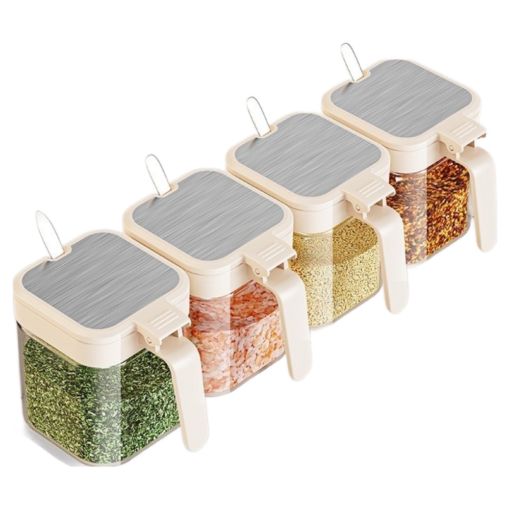 아워웍스 유리 밀폐 양념통 세트 아이보리 12,600원