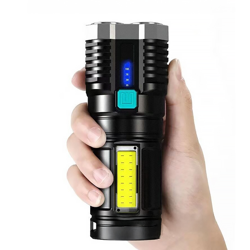 손전등 충전식 후레쉬 고휘도 휴대용 led 라이트 7,800원