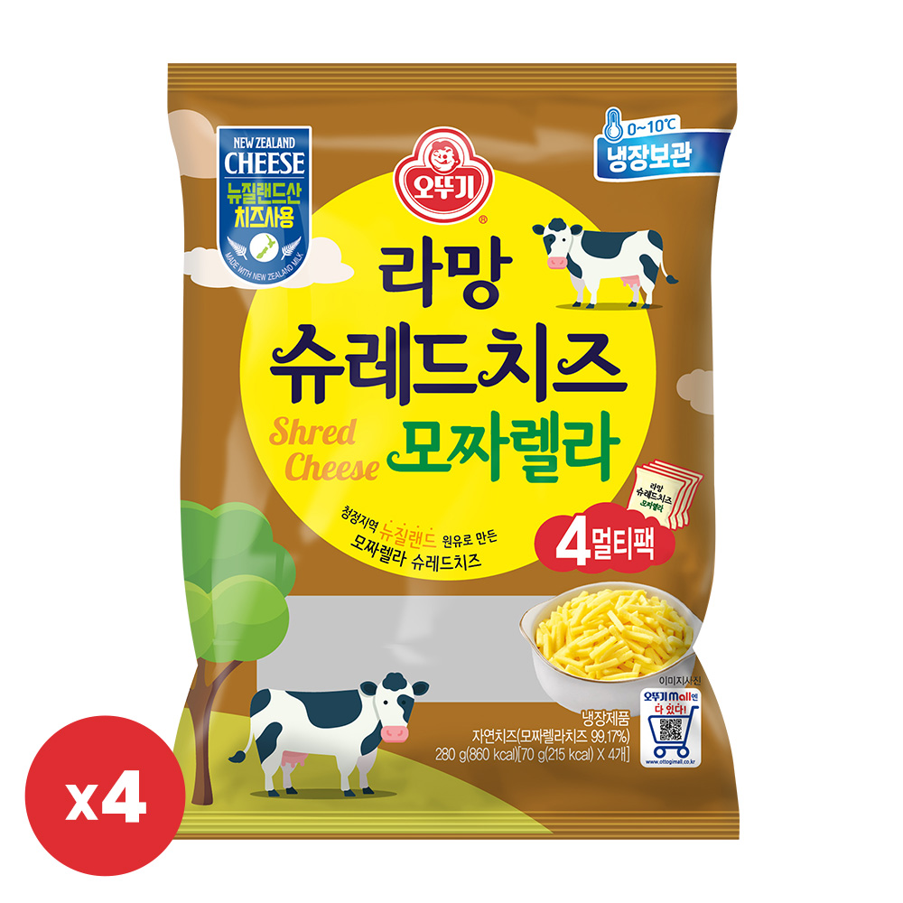 오뚜기 라망 슈레드 치즈 모짜렐라 (70gX4) 4개, 70g, 16개 28,900원