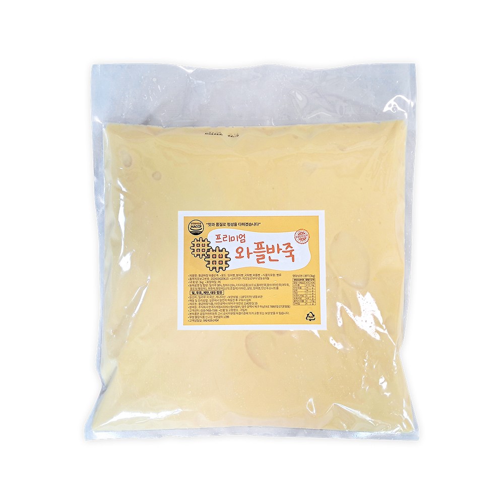 프리미엄 와플 크레페 크레이프 크로플 홍콩에그와플 반죽 3kg HACCP 인증 45,800원