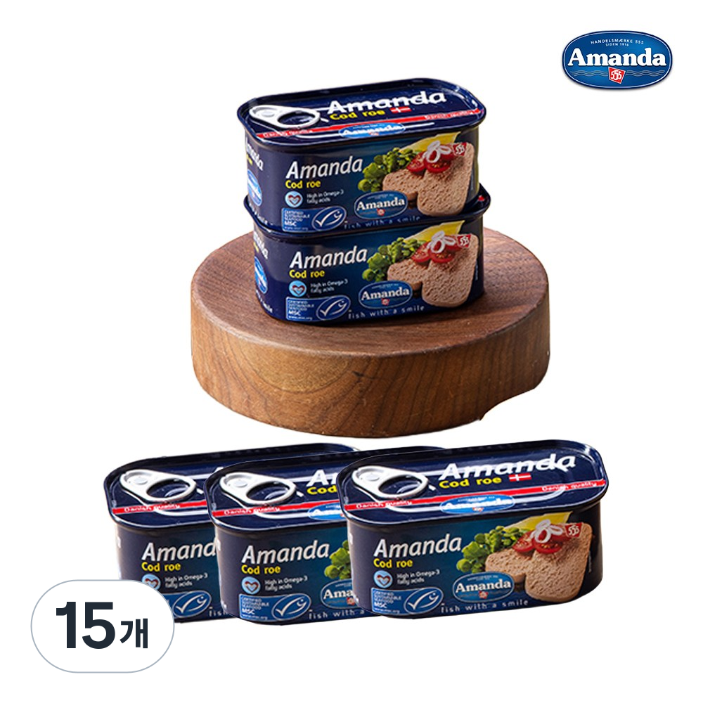 아만다 대구알 통조림 (5p세트) 덴마크통조림 씨푸드 해외 수입 통조림 캠핑용 여행용 132,800원