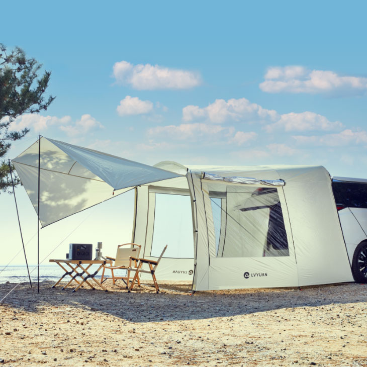 루앤 차박텐트 도킹쉘터 캠핑 방수 그늘막 타프세트 대형 6-8 인용 106,650원