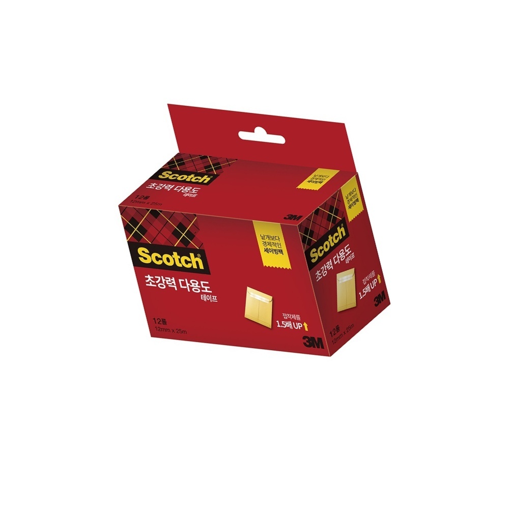 DSGS 초강력테이프 리필12롤12mmx25M 포장용테이프 19,500원